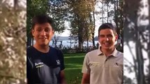 Johan Esteban Chaves Presenta a su Hermano Brayan con Team Orica-DrYdo3p3API