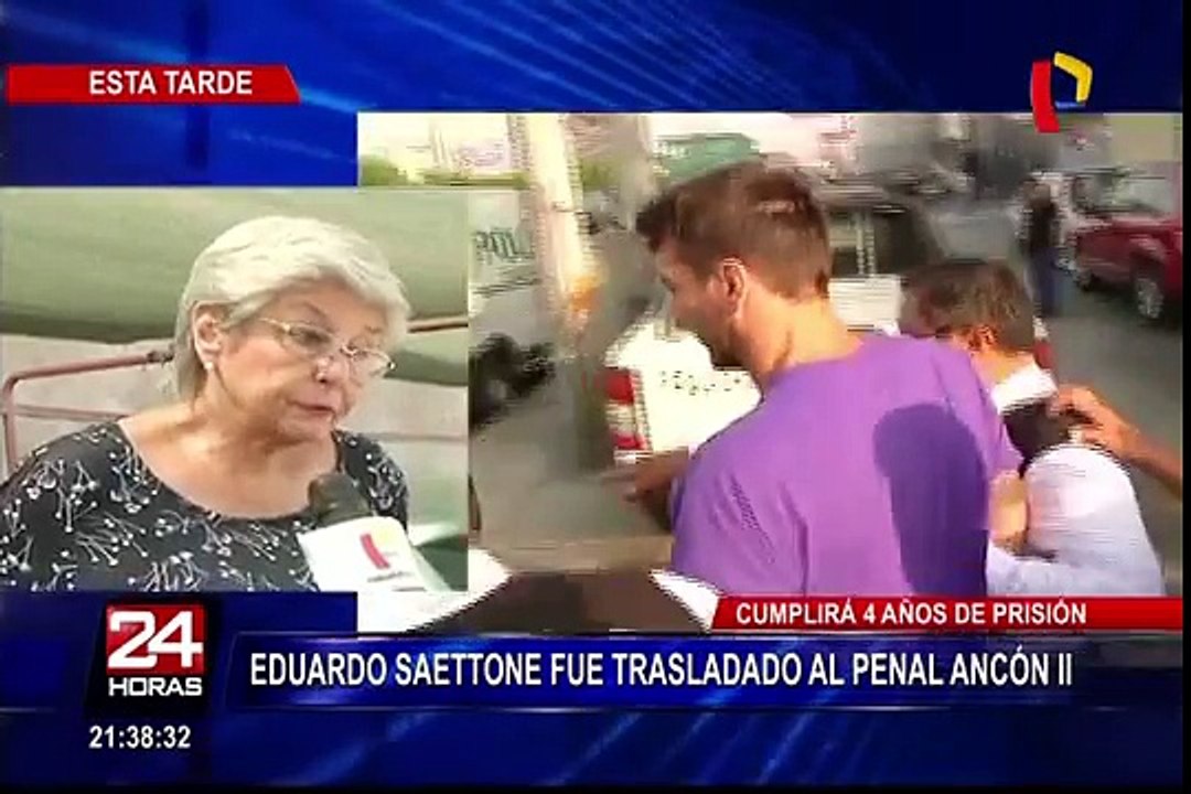Eduardo Saettone fue trasladado al penal de Ancón II