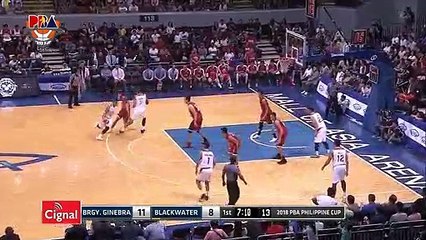 BRGY GINEBRA VS BLACKWATER JANUARY 12 2018 1Q