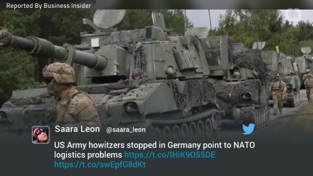 US Army Howitzers Stopped By German Police