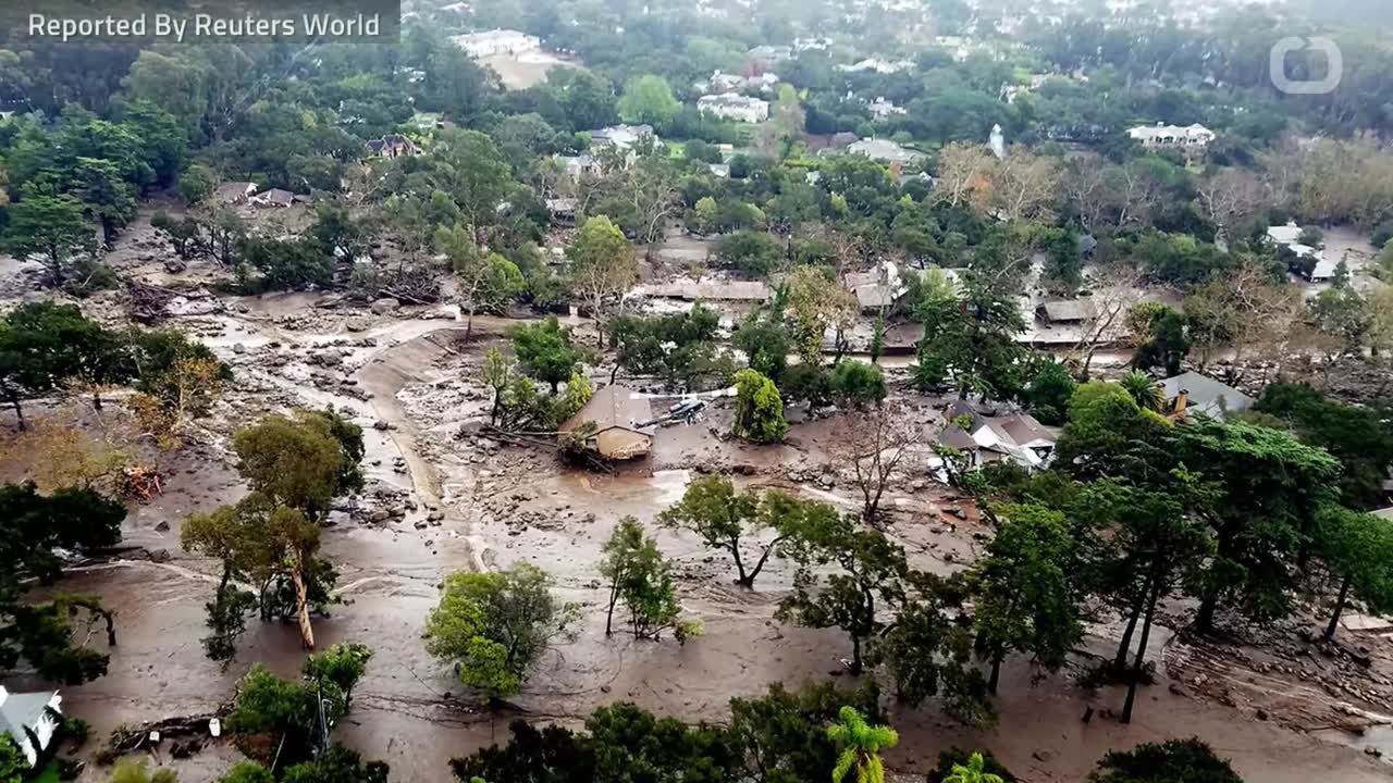 Search For Survivors Of Deadly Mudslide Enters Its Third Day