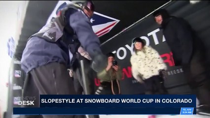 i24NEWS DESK | Slopestyle at snowboard world cup in Colorado | Saturday, January 13th 2018