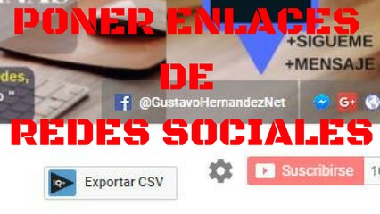 Download Video: PONER ENLACES DE REDES EN YOUTUBE  COLOCAR VÍNCULOS EN YOUTUBE