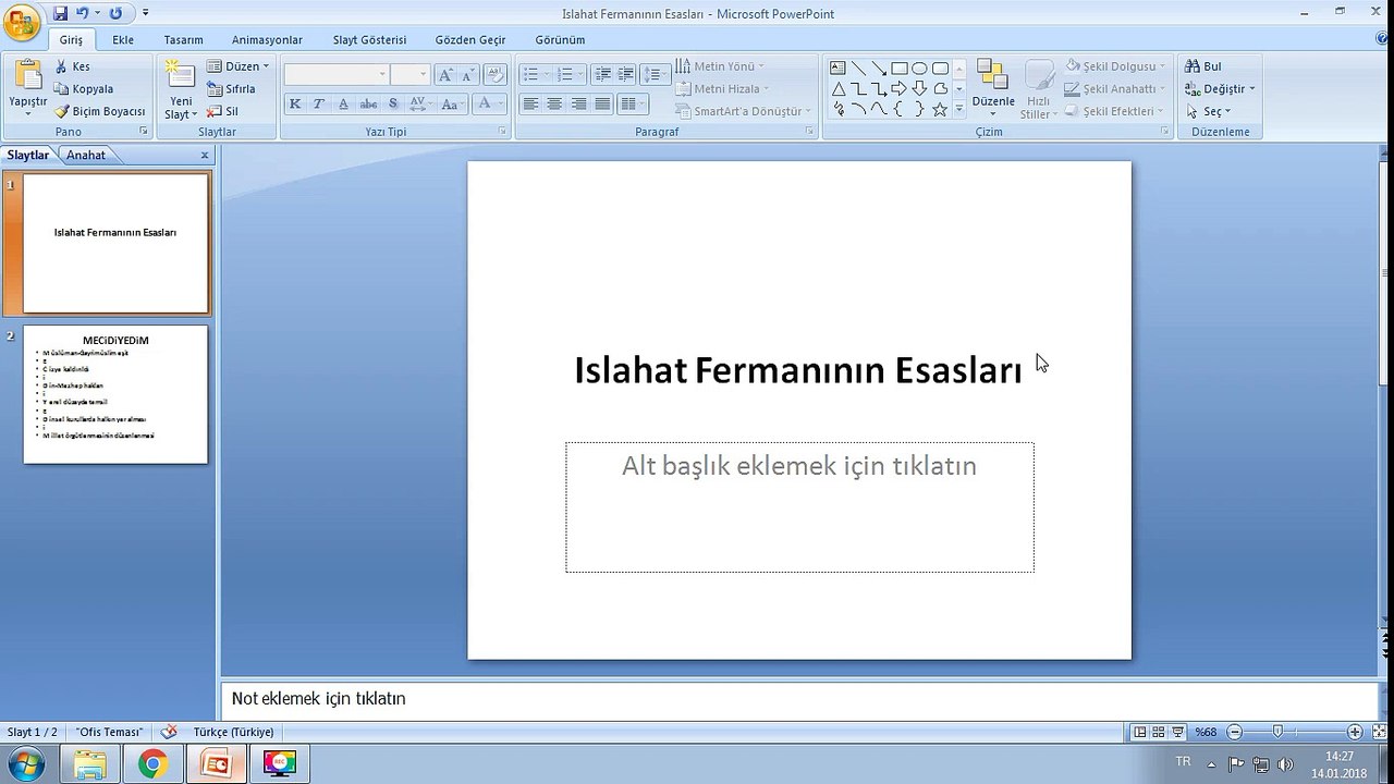 Islahat Fermanının Esasları