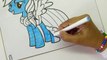 My little Pony RAINBOW DASH Coloring Pages MLP Speed Colouring Kids Art