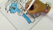 My little Pony RAINBOW DASH Coloring Pages MLP Speed C