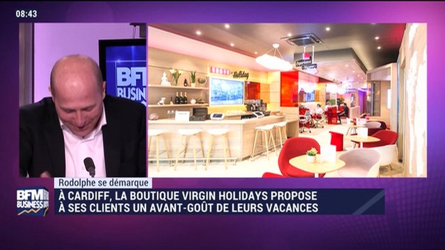 Rodolphe se démarque: la boutique Virgin Holidays de Cardiff propose à ses clients un avant-goût de leurs vacances - 13/18