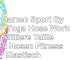 Erica Damen Sport Gym Fuß Yoga Hose Workout Mittlere Taille Laufen Hosen Fitness