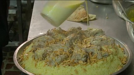 هذا الصباح-المنسف الأردني بمذاق جميد الشكولاتة البيضاء