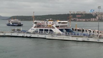 Gökçeada'da Feribot Seferlerine Fırtına Engeli