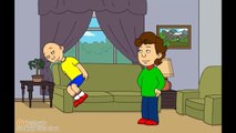 Caillou poops on his dad and gets ground
