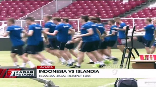 Jelang Hadapi Indonesia, Timnas Islandia Jajal Rumput GBK