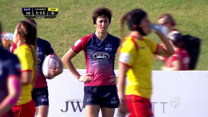 Womens 7s Dubai 2017 Russia vs Spain
