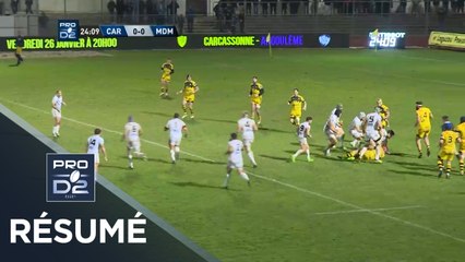 PRO D2 - Résumé Carcassonne-Mont de Marsan: 0-22 - J19 - Saison 2017/2018