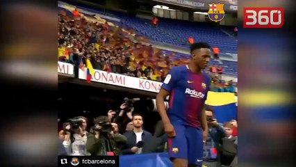 Prezantohet blerja e re e Barcelonës, ajo që bën para se të hyjë në fushë I habit të gjithë (360video)