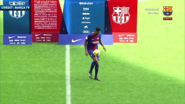 Les jongles de Yerry Mina au Camp Nou