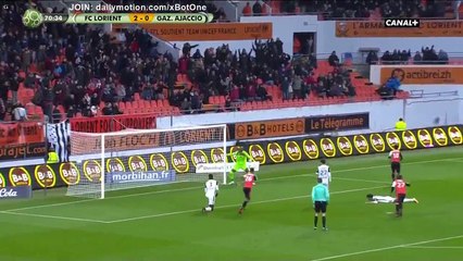 Sylvain Marveaux Goal HD - Lorient 3 - 0 GFC Ajaccio - 13.01.2018 (Full Replay)