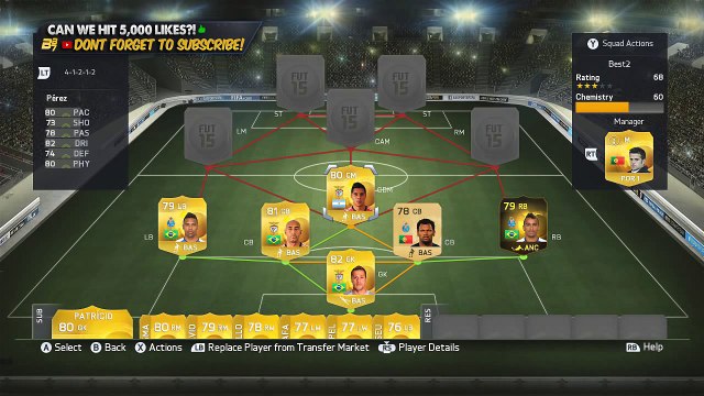BEST POSSIBLE PRIMEIRA LIGA TEAM! w/ MARTINEZ | FIFA 15 Ultimate Team Squad Builder