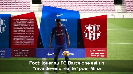 Jouer au FC Barcelone est un "rêve devenu réalité" pour Mina