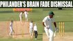 India vs South Africa 2nd test match: Philander run out for 'Duck' , had brain fade moment |Oneindia