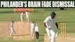 India vs South Africa 2nd test match: Philander run out for 'Duck' , had brain fade moment |Oneindia