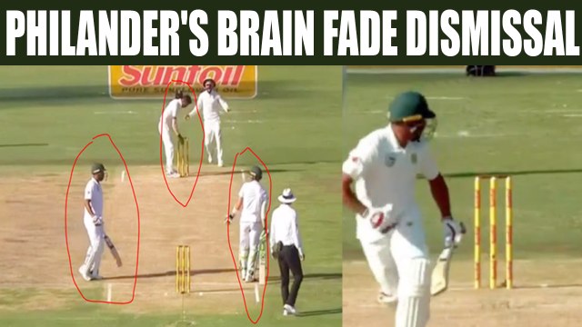 India vs South Africa 2nd test match: Philander run out for 'Duck' , had brain fade moment |Oneindia