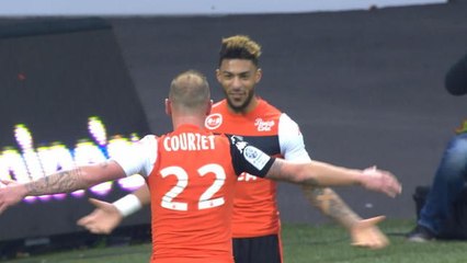 Domino's Ligue 2 - 20ème journée - Courtet inscrit le 4ème but lorientais sur un modèle de contre