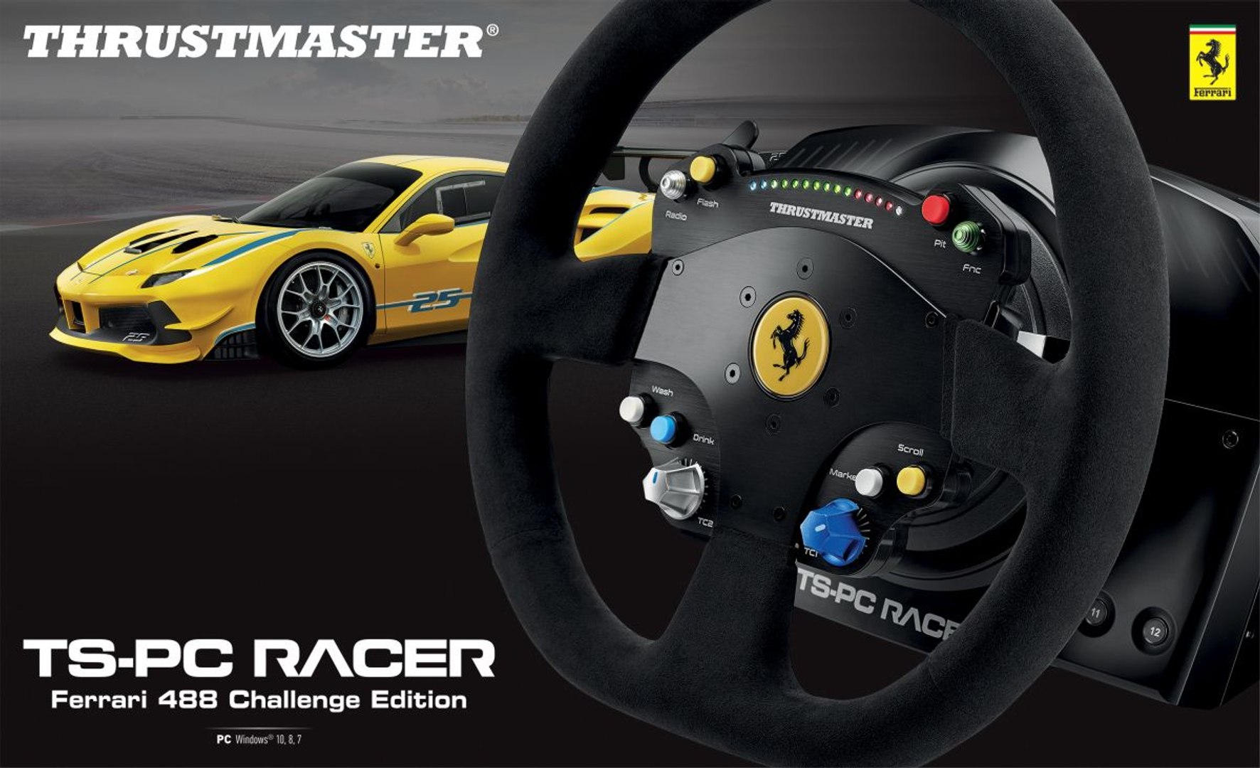 Thrustmaster Announces New Racing Wheel TS-PC Racer Ferrari 488 Challenge  Edition - video Dailymotion