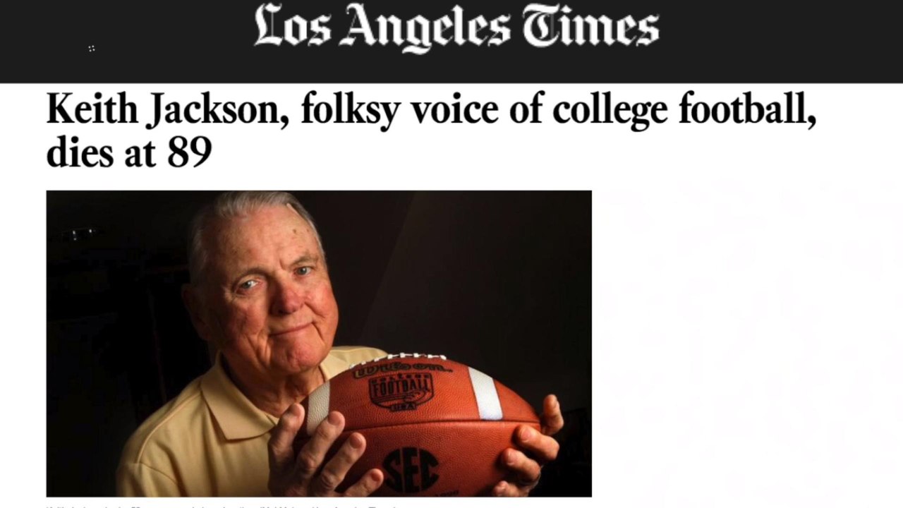 Legendary College Football Announcer Keith Jackson Dies at 89