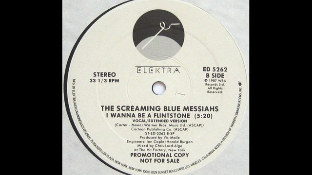 The Screaming Blue Messiahs - I Wanna Be A Flinstone (Vocal Extended Version) (B)