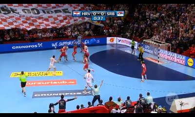 Hrvatska vs. Srbija (32:22) 1.poluvrijeme - EHF EURO 2018