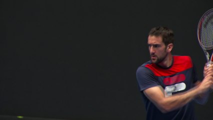 Open d'Australie 2018 - Marin Cilic à l'entrainement à Melbourne