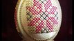 Learn How To Sew Cross Stitch Eggs (Sewing Cross Stitched Ostrich Egg Art)