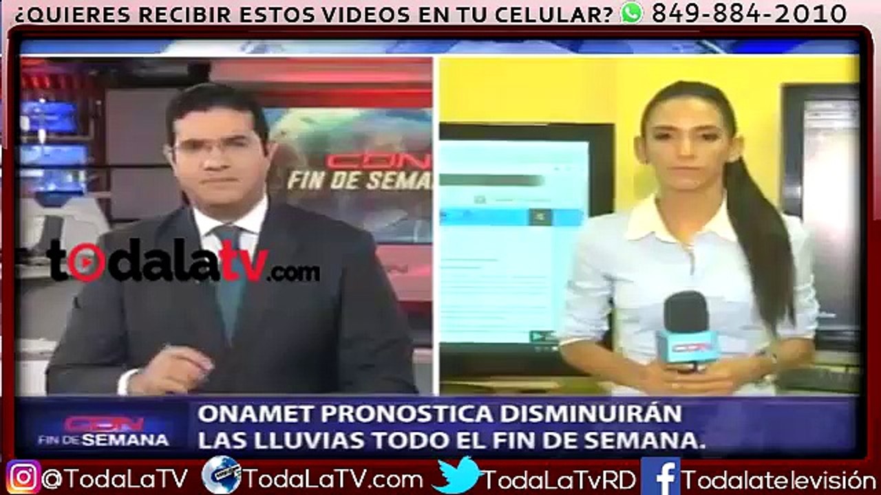 ONAMET pronostica disminuirán las lluvias todo el fin de semana-Video