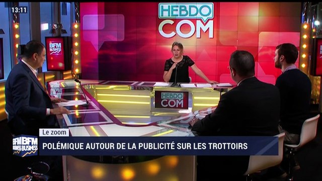 Le zoom: polémique autour de la publicité sur les trottoirs - 13/01