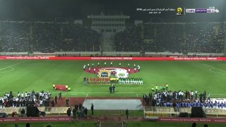 لحظة عزف النشيد الوطني بمركب محمد الخامس (المغرب - موريتانيا) 13/01/2018