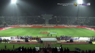 ولي العهد يحيي لاعبي المنتخبين الوطني المغربي والموريتاني في المباراة الافتتاحية للشان 2018