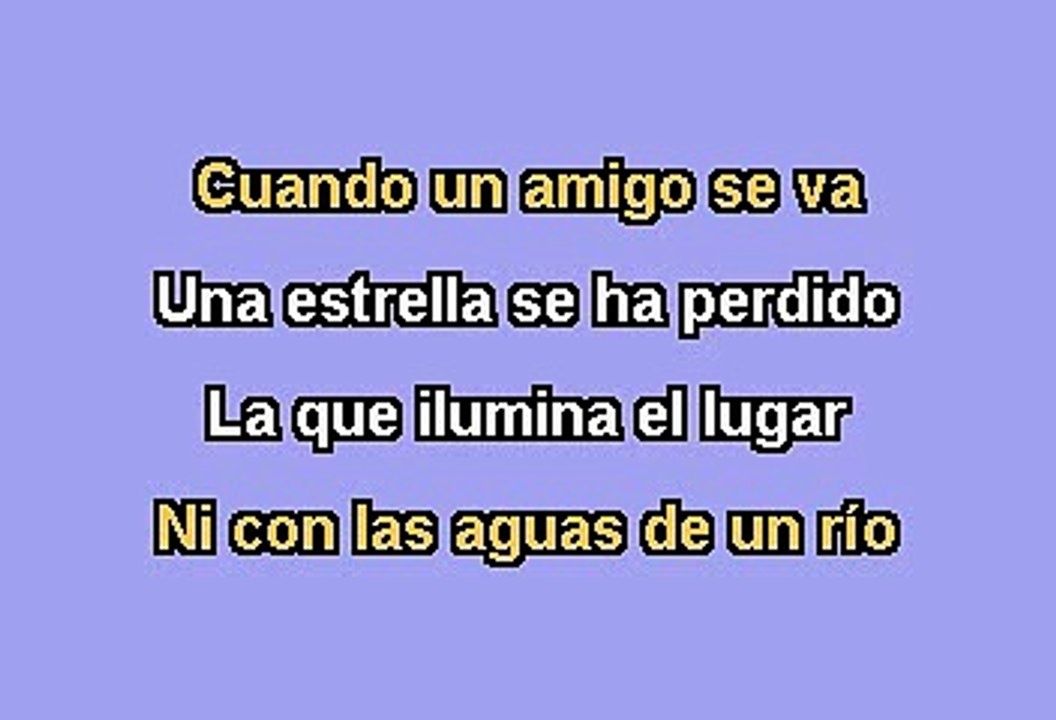 Alberto Cortez - Cuando Un Amigo Se Va (Karaoke con Voz Guia)