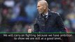 Zidane insists La Liga season isn't over despite defeat