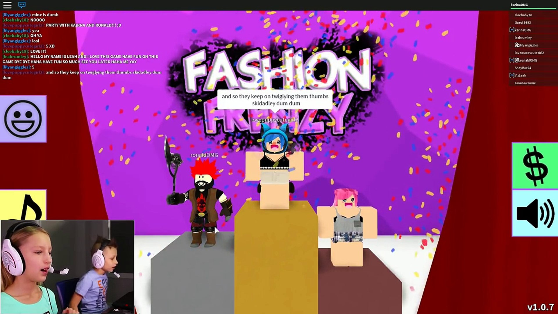 I Have Ice Cream On My Head Roblox Fashion Frenzy Video Dailymotion - what is karina omg name in roblox