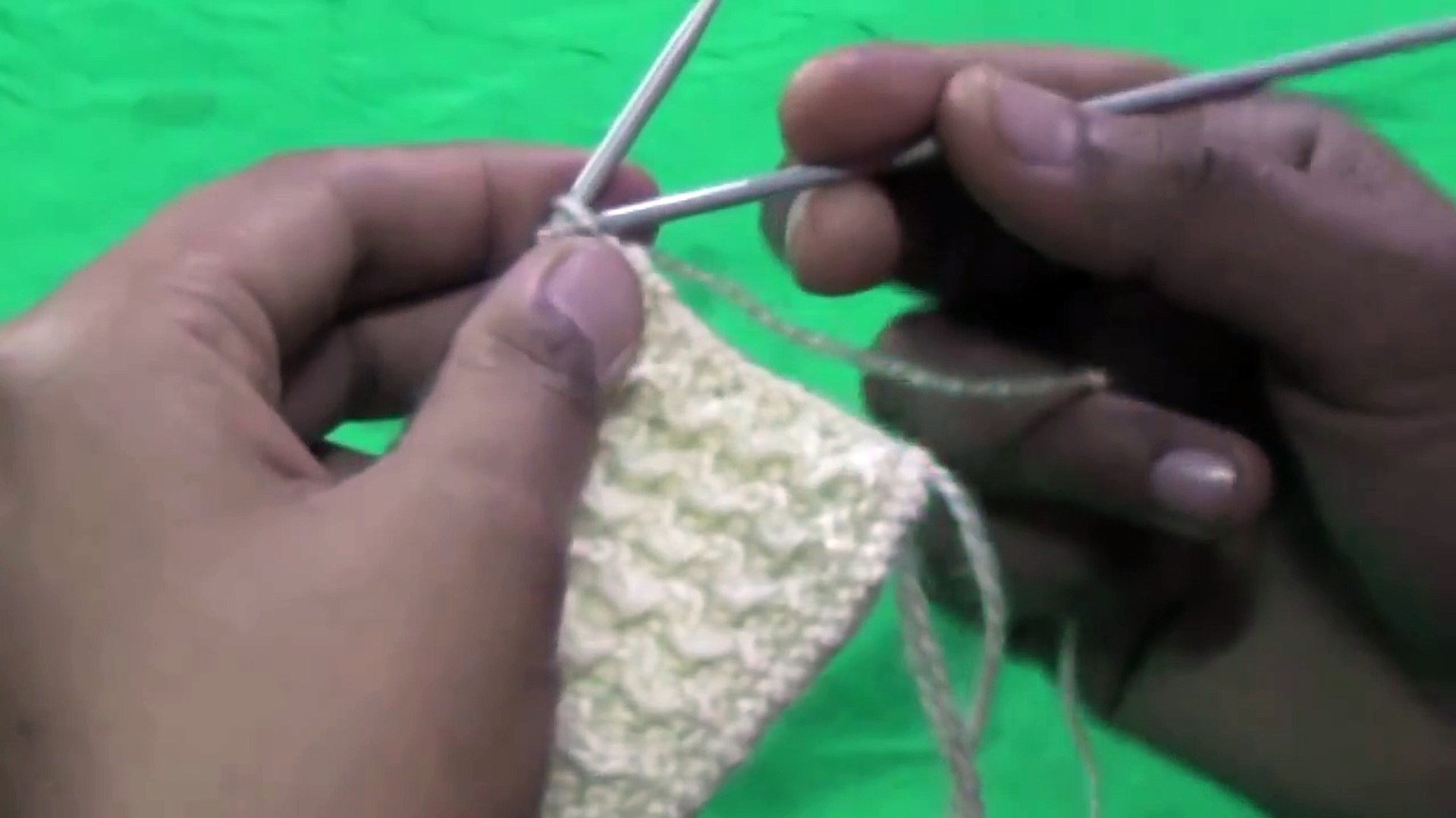 Knitting Pattern / Stitch Design # 9 - Hindi - बुनाई डिजाइन - Lahariya Design