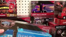 TOY HUNT CARS 3! TOY HUNTING AT WALMART TOY UNBOXING MISS FRITTER LIGHTNING MCQUEEN JACKSON STORM