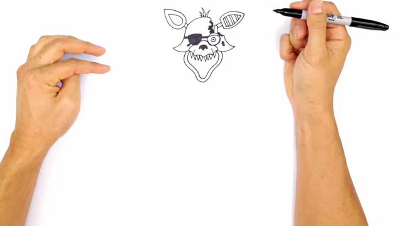 How to Draw Withered Foxy | Five Nights at Freddys