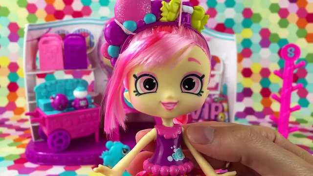 Shopkins Shoppies NEW Bubbleisha + Gumball Candy Machine