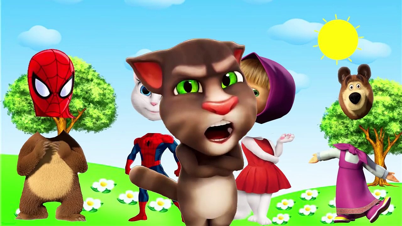 ✿ Wrong Heads Masha and The Bear, Spider-Man, My Talking Angela