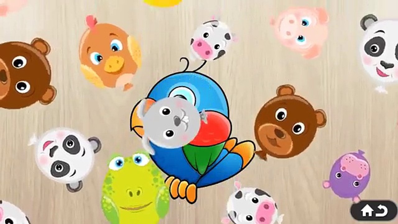 Puzzles with animals for kids | Learn names and sounds cartoon of wild animals and pets