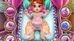 Juegos de Bebés Lavado Princesas Disney Anna, Elsa, Aurora, Rapunzel Y Mariquita