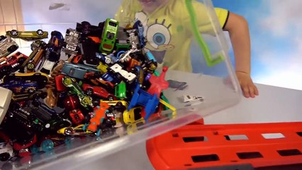 Хот Вилс машина большой автовоз стреляет машинками / много машинок Hot Wheels