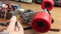 Make your own Electric Motorized Longboard (Part 3) - the wiring & remote control