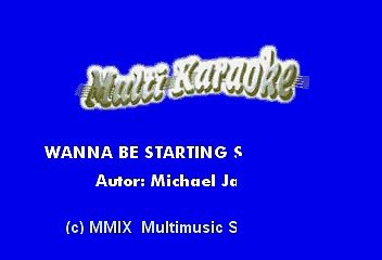 Michael Jackson - Wanna Be Starting Something (Karaoke)